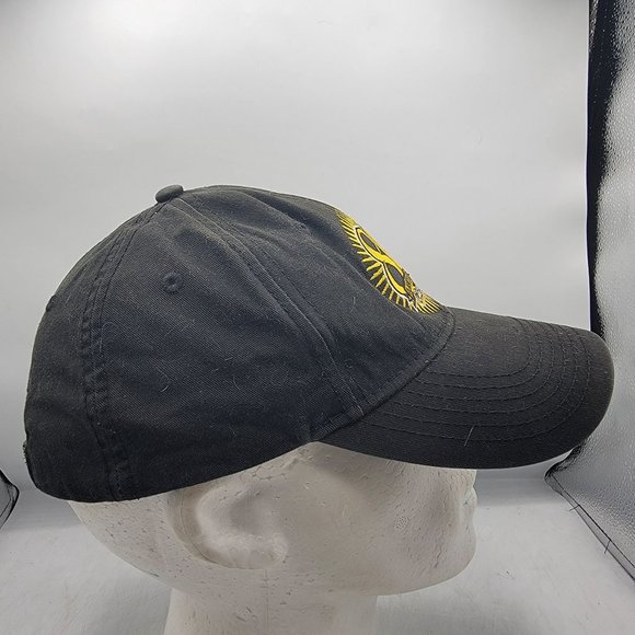 Carls Jr 80th Anniversary Hat Adjustable Employee Uniform Black Baseball Cap - Picture 4 of 9